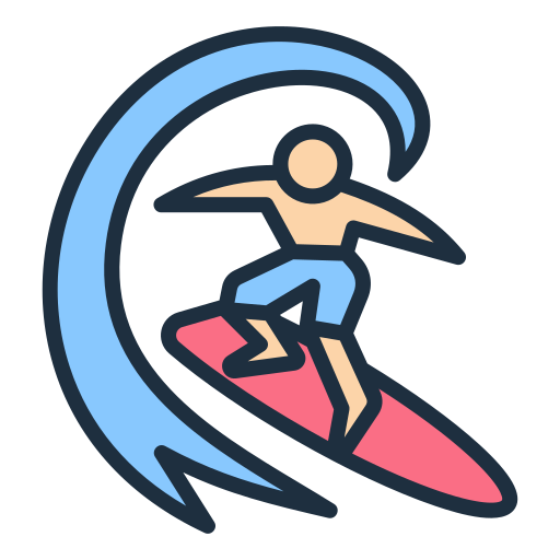 Surfing Generic color lineal-color icon