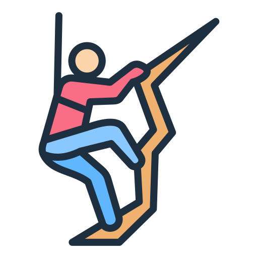 Rock climbing Generic color lineal-color icon