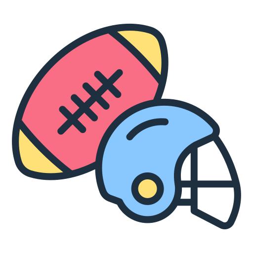 Rugby Generic color lineal-color icon