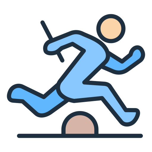 Track and field Generic color lineal-color icon