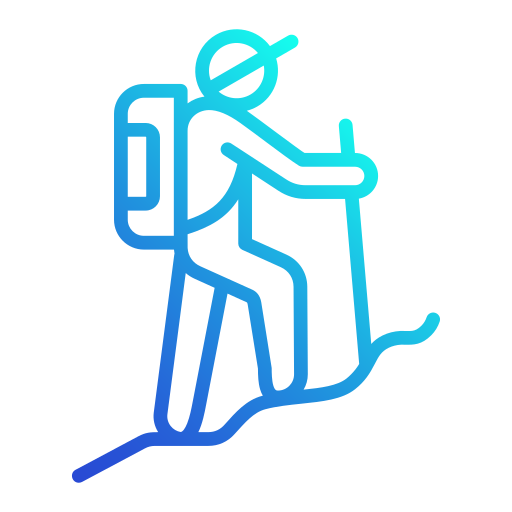 Hiking Generic gradient outline icon