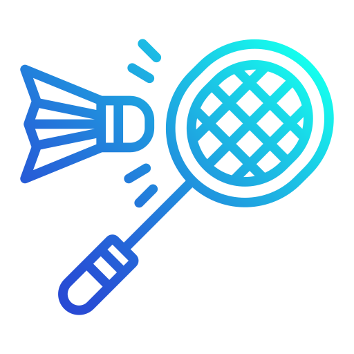 badminton Generic gradient outline icoon