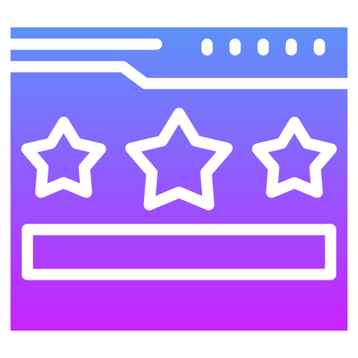 ウェブサイトの評価 Generic gradient fill icon