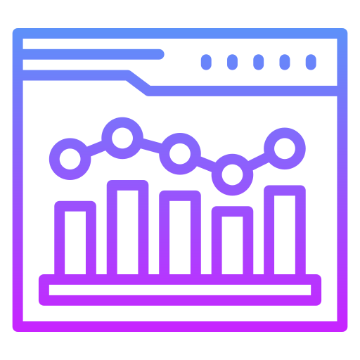 analisi web Generic gradient outline icona