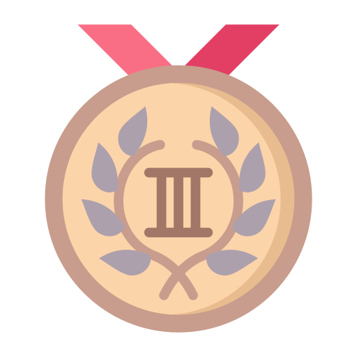 medalha de bronze Generic color fill Ícone