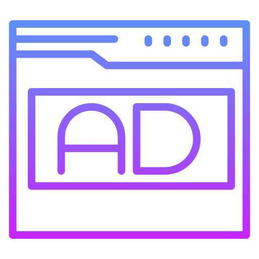 Ads Generic gradient outline icon