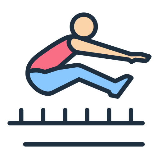 Long jump Generic color lineal-color icon