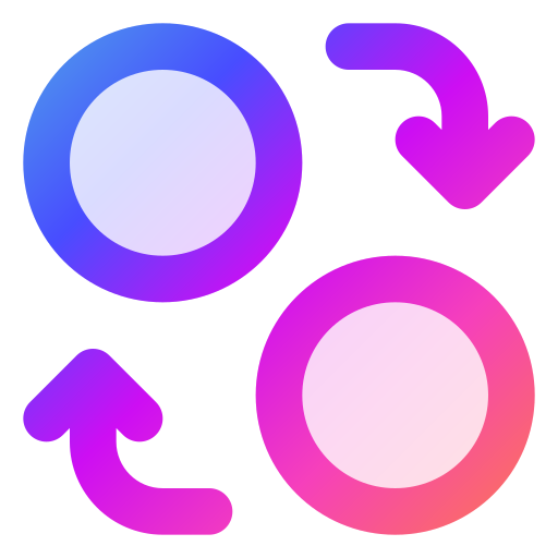 交換 Generic gradient lineal-color icon
