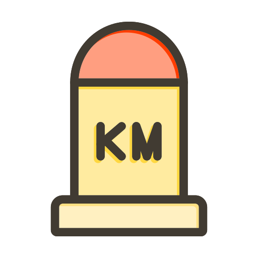 kilometer Generic color lineal-color icon