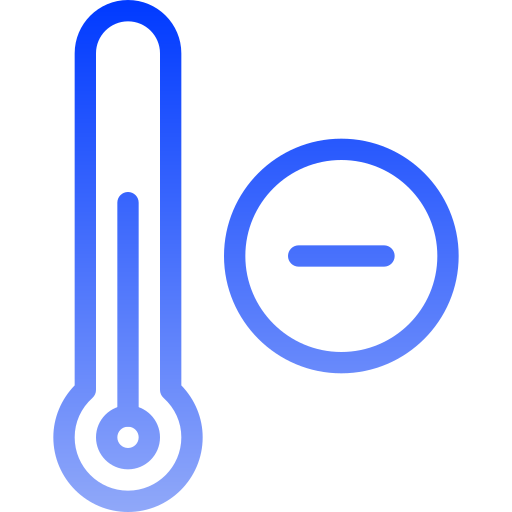 control de temperatura Generic gradient outline icono