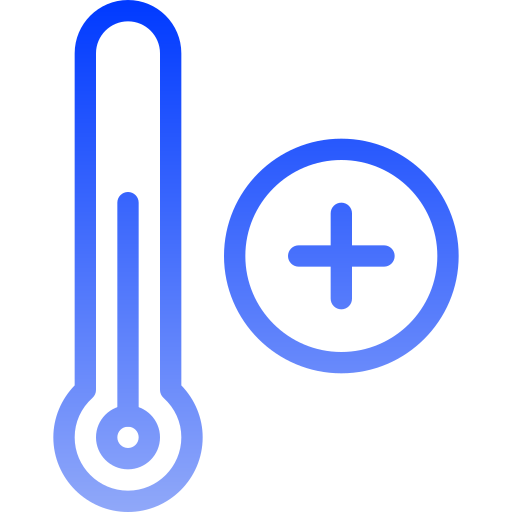 control de temperatura Generic gradient outline icono