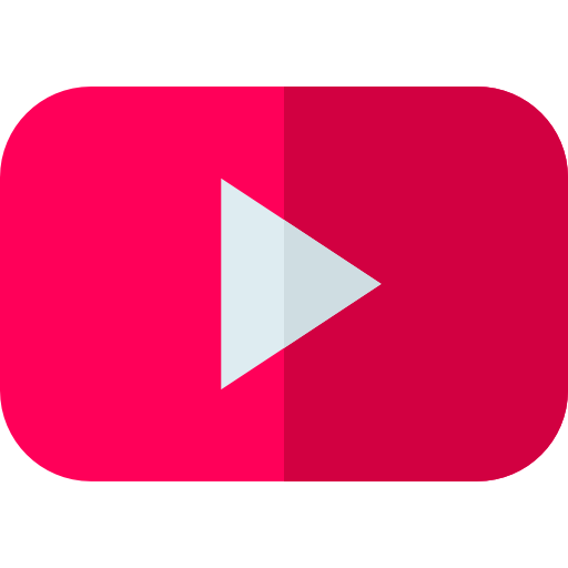 youtube Basic Straight Flat icoon