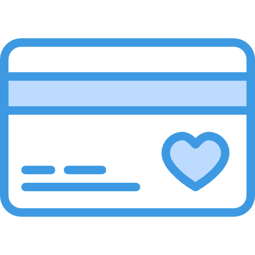 Credit card itim2101 Blue icon