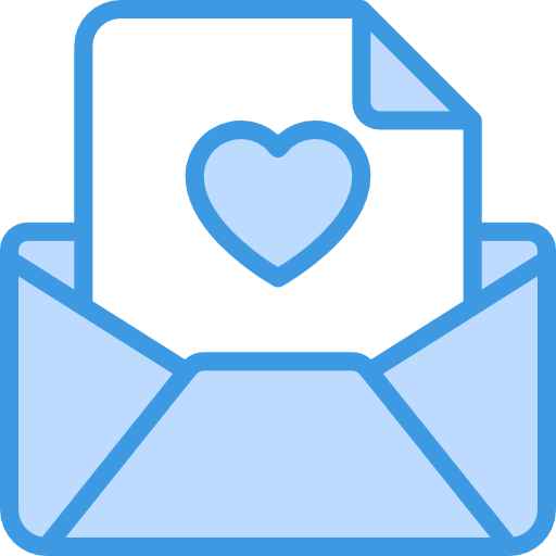 Love letter itim2101 Blue icon