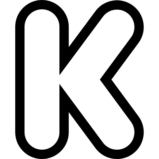 キックスターター Basic Straight Lineal icon