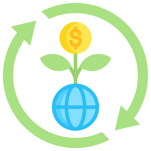 Green economy Generic color fill icon
