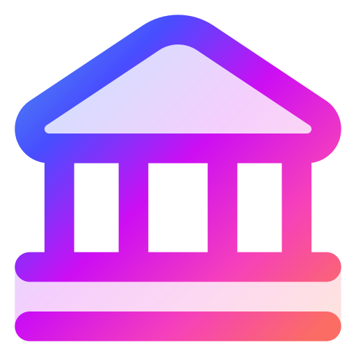 Bank Generic gradient lineal-color icon