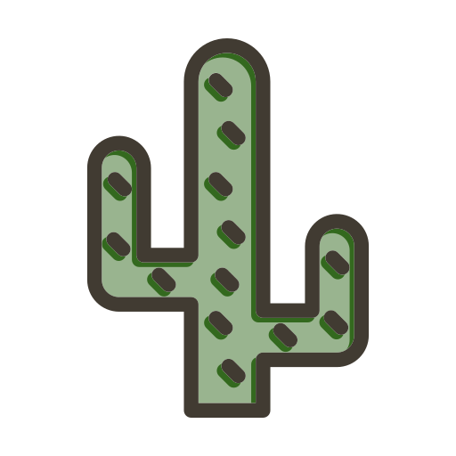 cactus Generic color lineal-color icoon