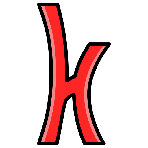 Letter k Generic color lineal-color icon