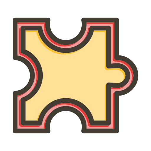 ジグソーパズル Generic color lineal-color icon