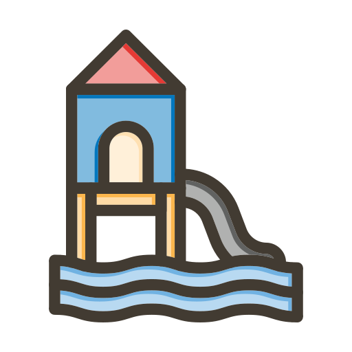 Water park Generic color lineal-color icon