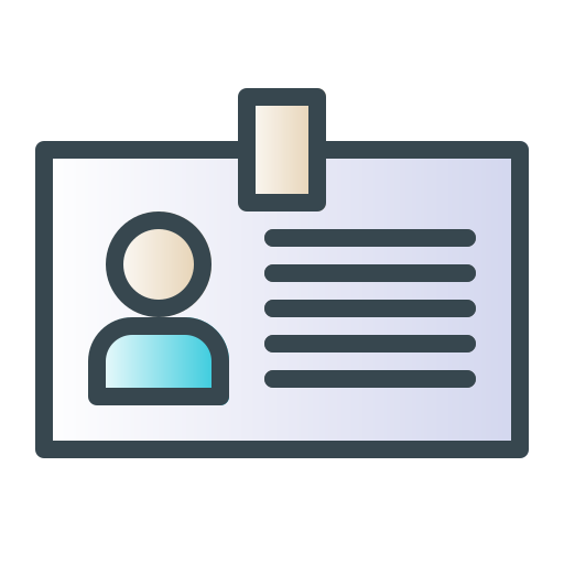 Id card Generic gradient lineal-color icon