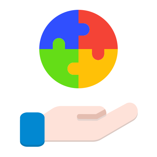 퍼즐 Generic color fill icon