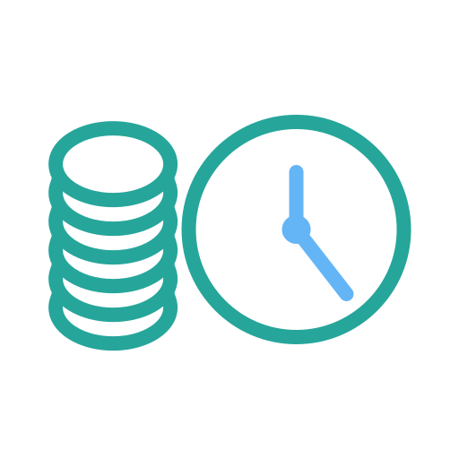 Time is money Generic color outline icon