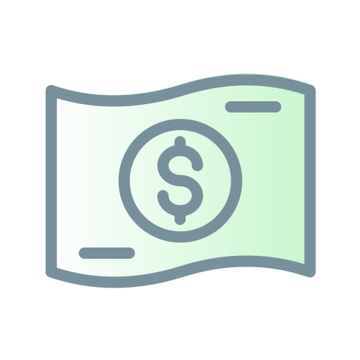 dinero Generic gradient lineal-color icono