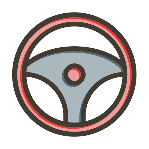 Streering wheel Generic color lineal-color icon