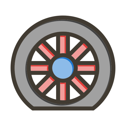 pneu à plat Generic color lineal-color Icône