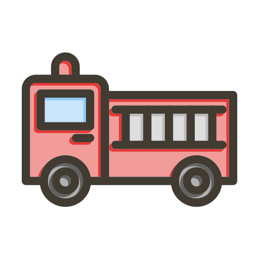 wóz strażacki Generic color lineal-color ikona