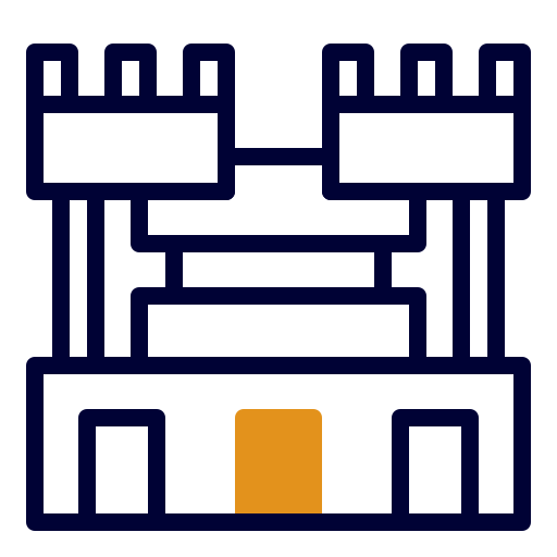 castillo de arena Generic color lineal-color icono