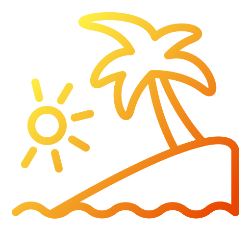 Island Generic gradient outline icon