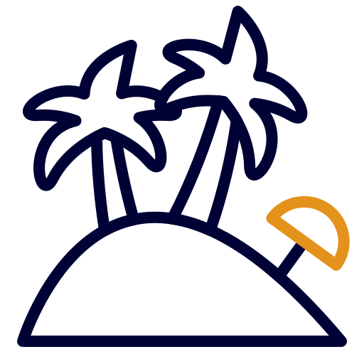 Island Generic color outline icon