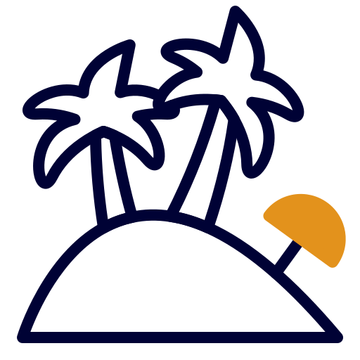섬 Generic color lineal-color icon