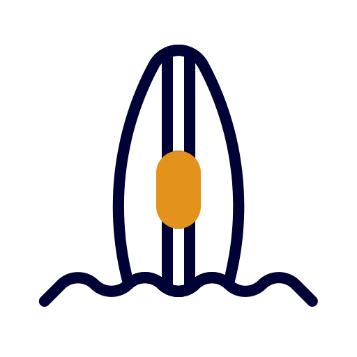 サーフィン Generic color lineal-color icon