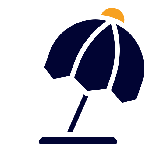 parasol słoneczny Generic color fill ikona