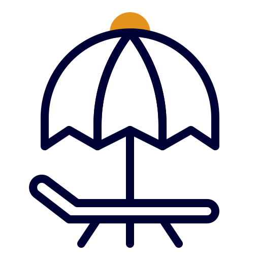 parasol słoneczny Generic color lineal-color ikona