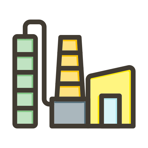Processing plant Generic color lineal-color icon