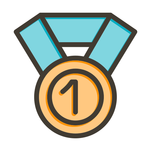 medalla de oro Generic color lineal-color icono