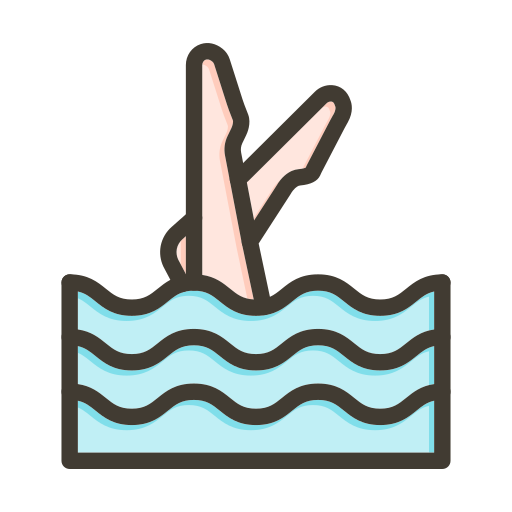 Синхронное плавание Generic color lineal-color иконка