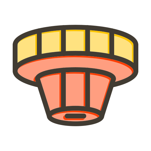 Smoke detector Generic color lineal-color icon