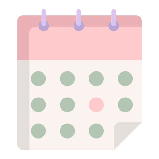 Calendar Generic color fill icon