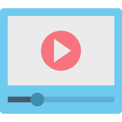 reproductor de video Generic color fill icono