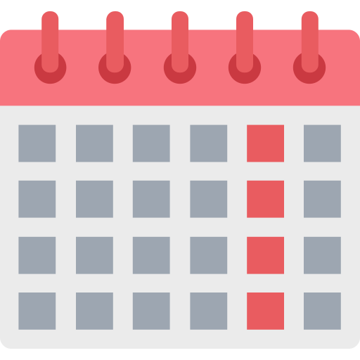 Calender Generic color fill icon