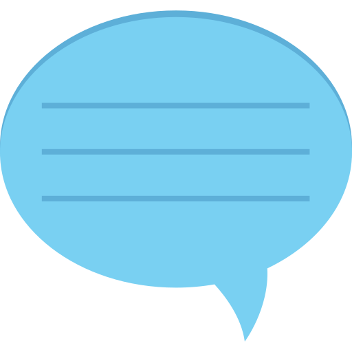 Chat bubble Generic color fill icon