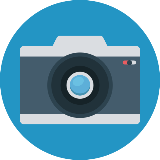 digitale camera Generic color fill icoon