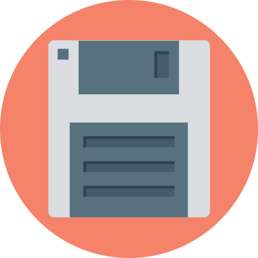 unidad de disquete Generic color fill icono
