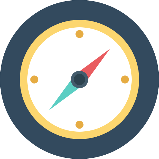 strzałki kompasu Generic color fill ikona